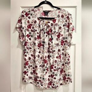 Floral Short Sleeve Blouse